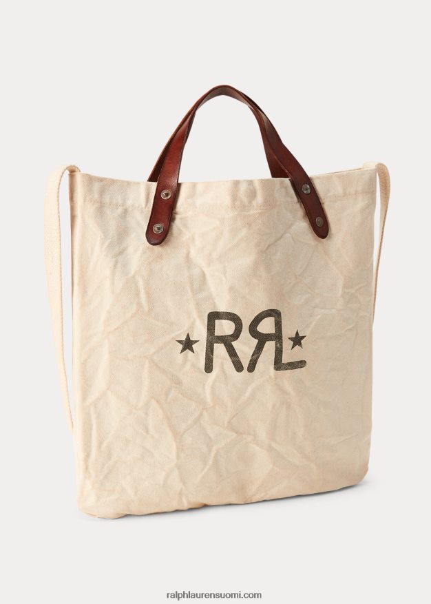 Ralph Lauren miehet logokangas markkinalaukku 0Z24ZR5331 greige