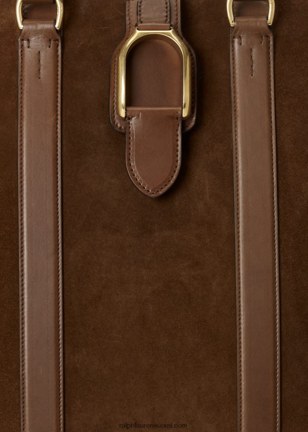 Ralph Lauren miehet mokkanahkainen welington-laukku 0Z24ZR8974 kastanja