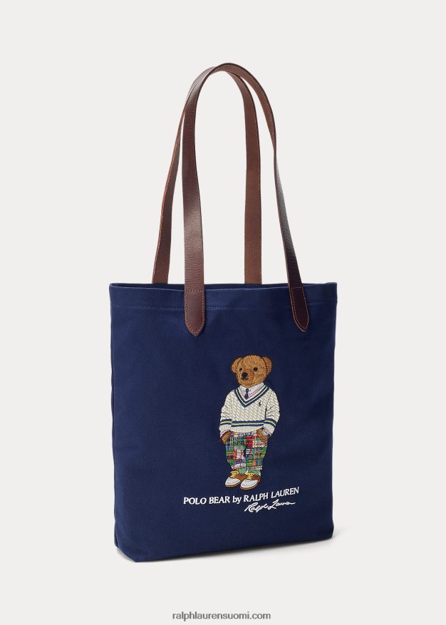 Ralph Lauren miehet poolo bear twill shopper laukku 0Z24ZR2332 newportin laivasto