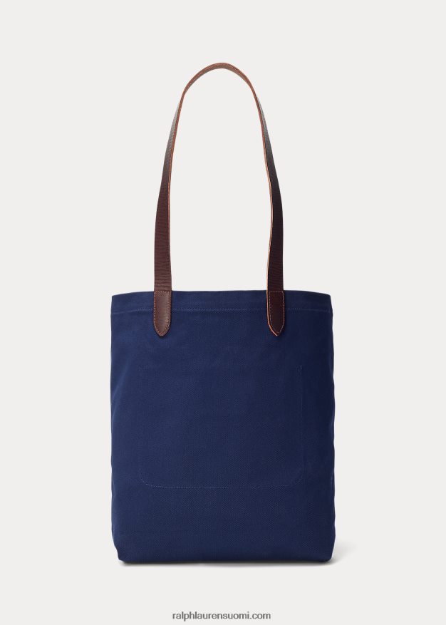 Ralph Lauren miehet poolo bear twill shopper laukku 0Z24ZR2332 newportin laivasto