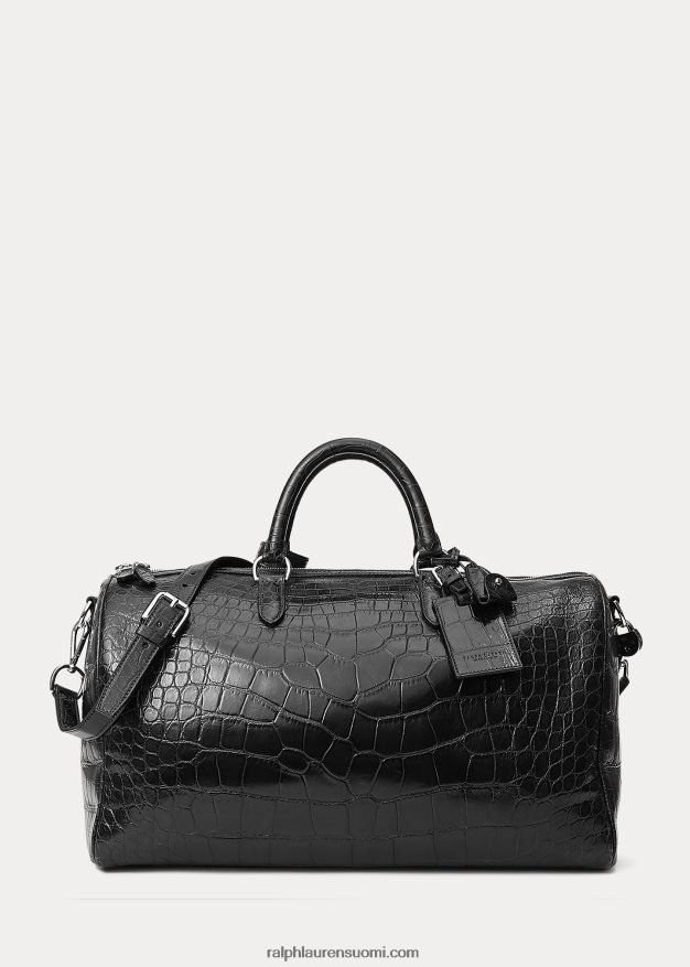 Ralph Lauren miehet alligaattori boston laukku 0Z24ZR9011 musta