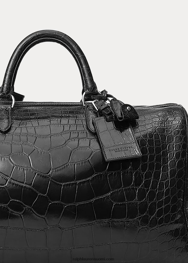 Ralph Lauren miehet alligaattori boston laukku 0Z24ZR9011 musta