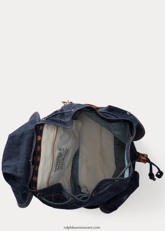 Ralph Lauren miehet denim reppu 0Z24ZR5148 oikea indigo