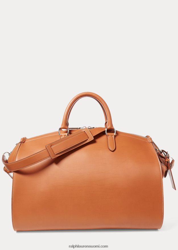 Ralph Lauren miehet satula vasikkanahkainen viikonloppumatka 0Z24ZR9033 rl kultaa