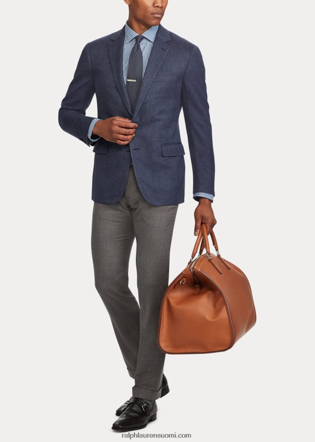 Ralph Lauren miehet satula vasikkanahkainen viikonloppumatka 0Z24ZR9033 rl kultaa