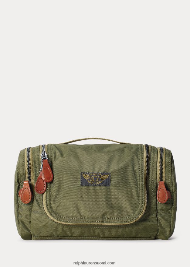 Ralph Lauren miehet nylon canvas matkasarja 0Z24ZR8871 oliivinvihreä