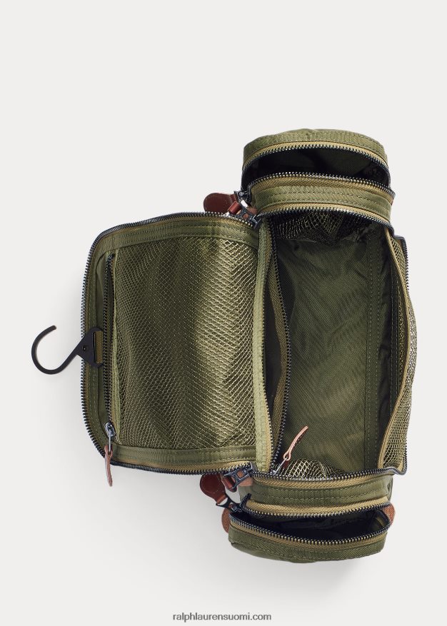 Ralph Lauren miehet nylon canvas matkasarja 0Z24ZR8871 oliivinvihreä