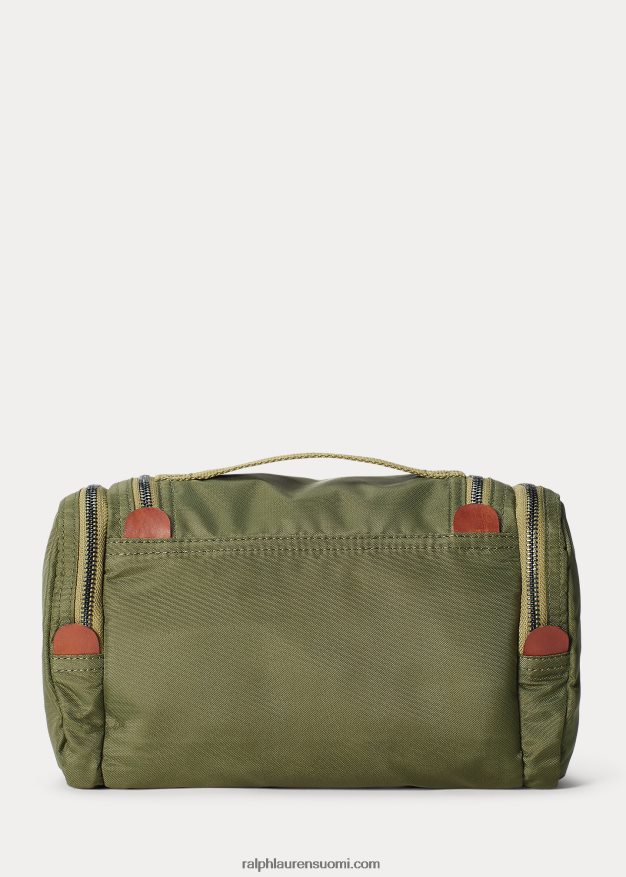 Ralph Lauren miehet nylon canvas matkasarja 0Z24ZR8871 oliivinvihreä