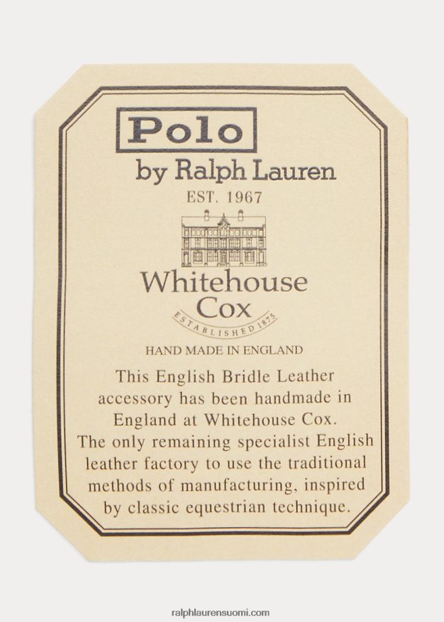 Ralph Lauren miehet suitset nahkainen mittanauha 0Z24ZR2411 brittiläinen kilpa-vihreä