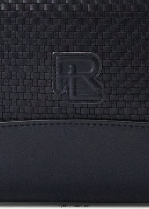 Ralph Lauren miehet kudottu paneeli vasikkanahkainen vyötäröpakkaus 0Z24ZR8961 laivaston puheenjohtaja