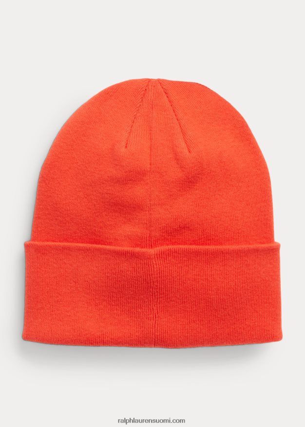 Ralph Lauren miehet kerroksinen logoinen puuvillapipo 0Z24ZR2468 huippukokous punainen