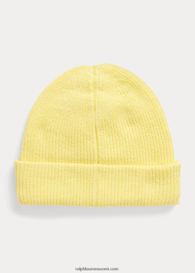 Ralph Lauren miehet ponin rib-neulottu pipo 0Z24ZR2444 sitruunamurska