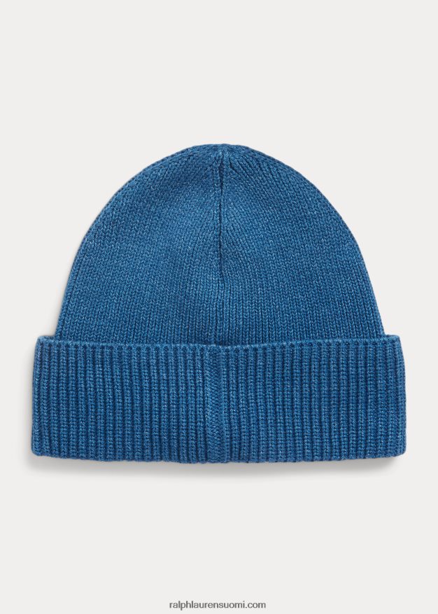 Ralph Lauren miehet poolokarhu puuvillapipo 0Z24ZR2450 vaalea indigo