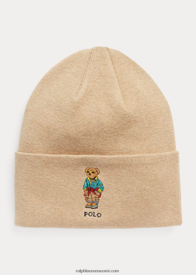 Ralph Lauren miehet poolokarhu puuvillapipo 0Z24ZR2460 klassinen kameli