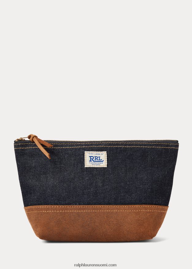 Ralph Lauren miehet mokkakoristeinen farkkutasku 0Z24ZR8858 indigo