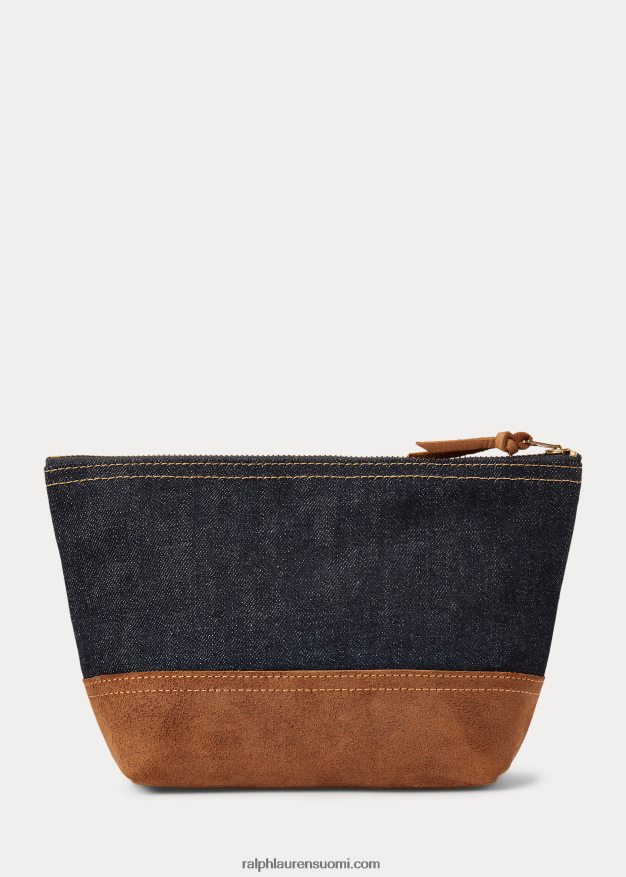 Ralph Lauren miehet mokkakoristeinen farkkutasku 0Z24ZR8858 indigo