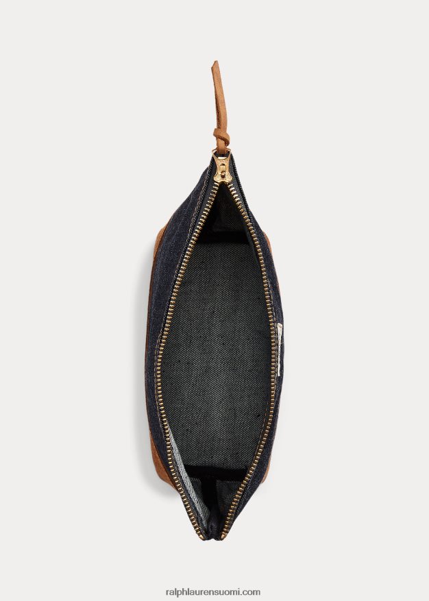 Ralph Lauren miehet mokkakoristeinen farkkutasku 0Z24ZR8858 indigo