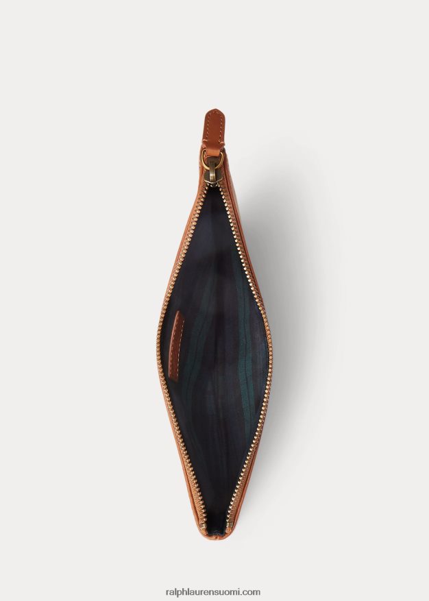 Ralph Lauren miehet perinnöllinen nahkaverhoiltu kanvaspussi 0Z24ZR2757 montana khaki