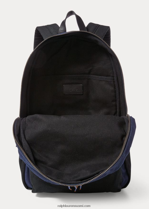 Ralph Lauren miehet canvas iso ponireppu 0Z24ZR2754 tummansininen/musta