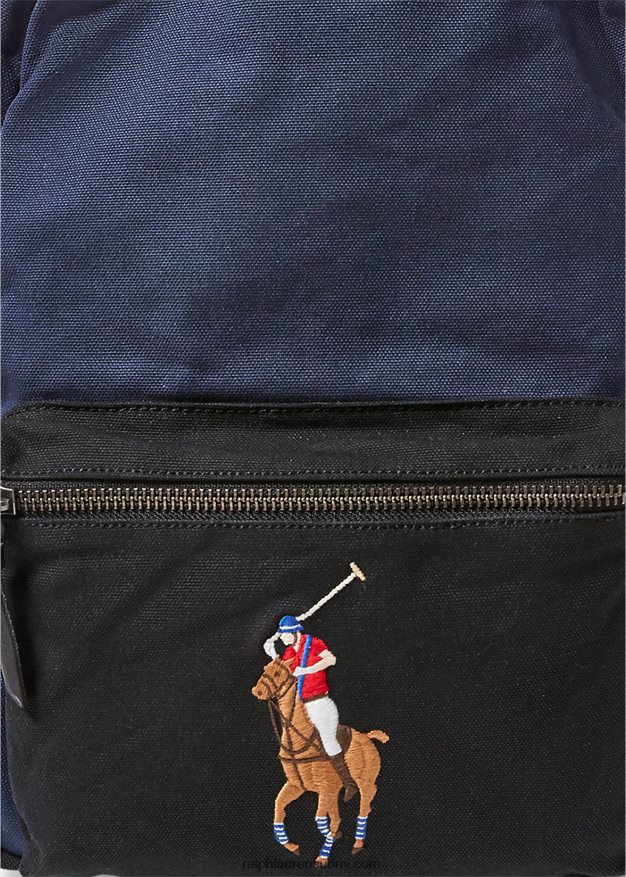 Ralph Lauren miehet canvas iso ponireppu 0Z24ZR2754 tummansininen/musta
