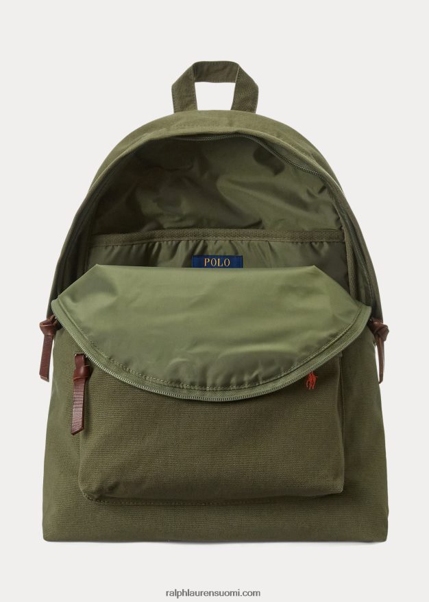Ralph Lauren miehet kankainen reppu 0Z24ZR2389 tumma salvia
