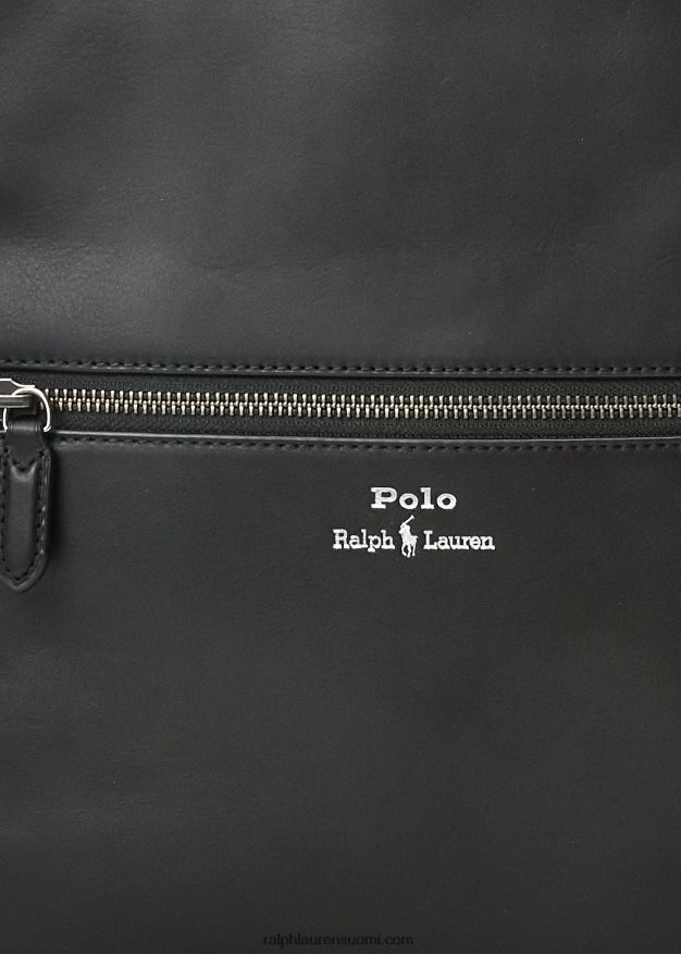 Ralph Lauren miehet nahkainen reppu 0Z24ZR2237 musta