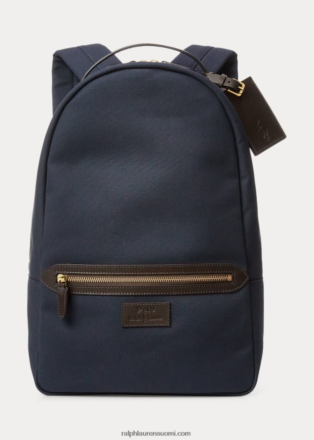 Ralph Lauren miehet nahkaverhoiltu kangasreppu 0Z24ZR5250