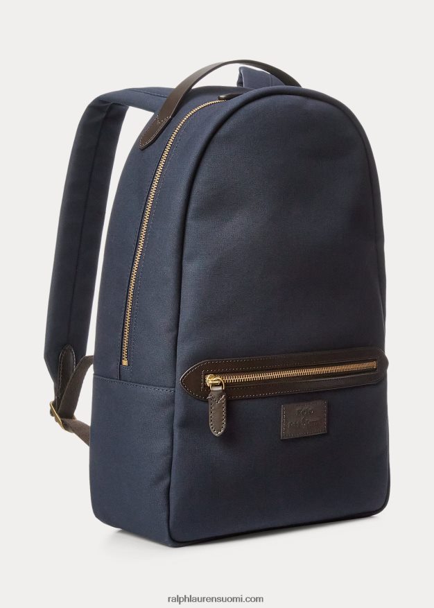 Ralph Lauren miehet nahkaverhoiltu kangasreppu 0Z24ZR5250