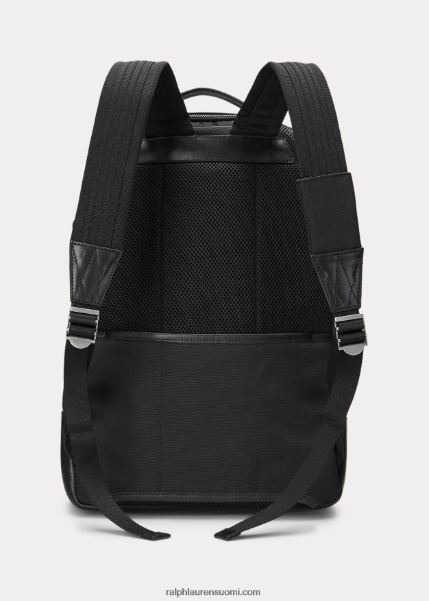 Ralph Lauren miehet nahkaverhoiltu matkareppu 0Z24ZR2348 musta