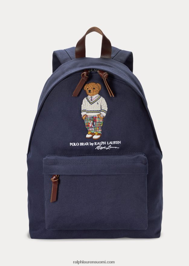 Ralph Lauren miehet polo bear canvas reppu 0Z24ZR2398 newportin laivasto