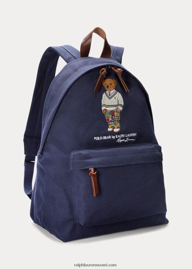 Ralph Lauren miehet polo bear canvas reppu 0Z24ZR2398 newportin laivasto