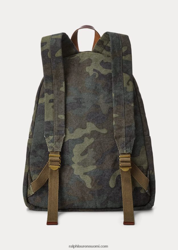 Ralph Lauren miehet tiger-patch-kangasreppu 0Z24ZR2547 camo