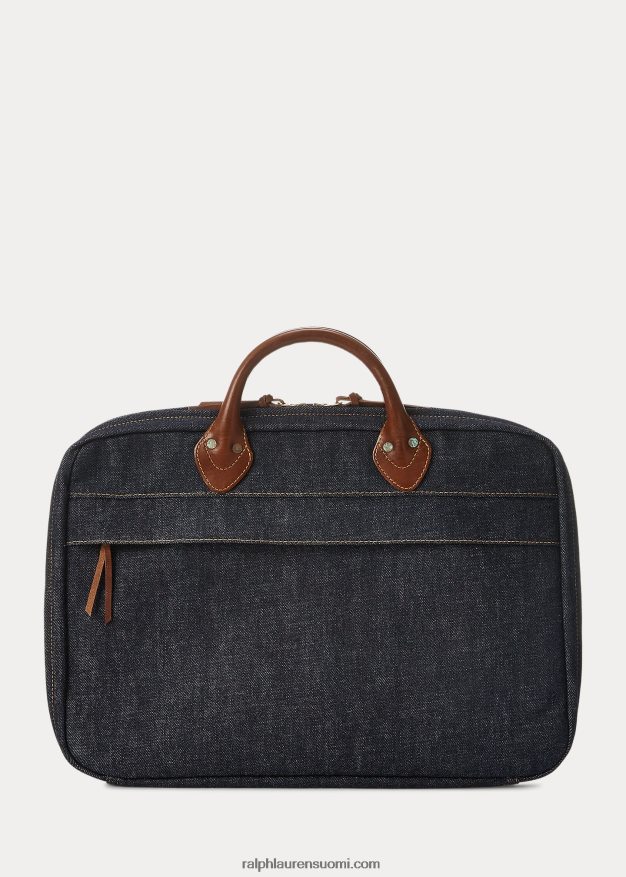 Ralph Lauren miehet nahkaverhoiltu farkkusalkku 0Z24ZR8859 indigo