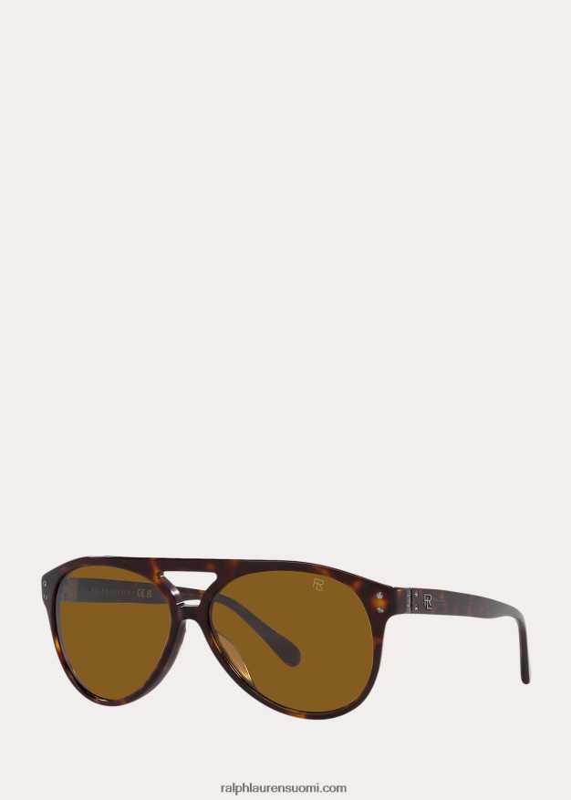 Ralph Lauren miehet autojen lentäjän aurinkolasit 0Z24ZR9065 ruskea havanna