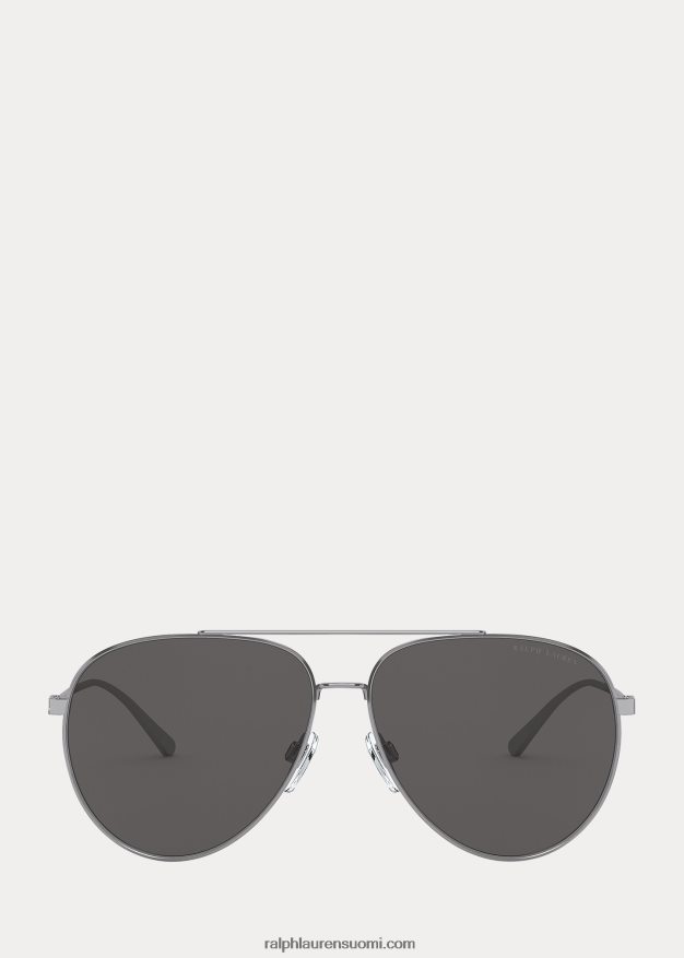 Ralph Lauren miehet city ​​pilot aurinkolasit 0Z24ZR2669 kiiltävä gunmetal