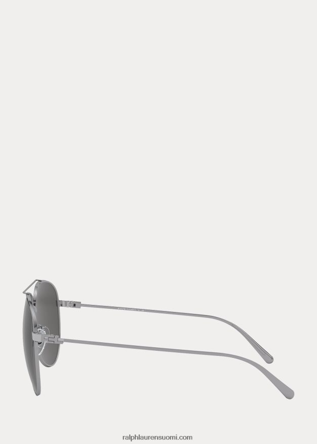 Ralph Lauren miehet city ​​pilot aurinkolasit 0Z24ZR2669 kiiltävä gunmetal