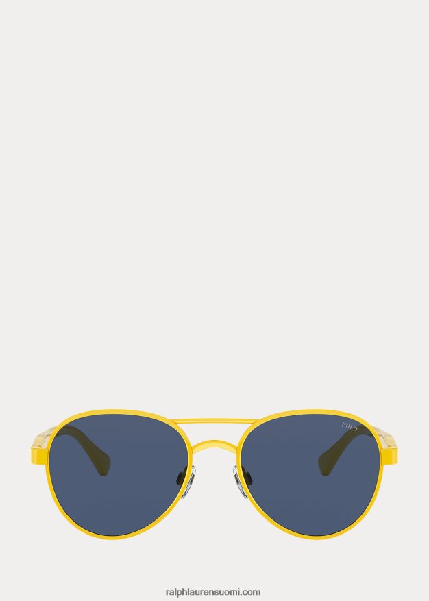 Ralph Lauren miehet color shop pilotti aurinkolasit 0Z24ZR2631 kiiltävä keltainen