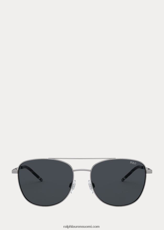 Ralph Lauren miehet raidalliset suorakaiteen muotoiset aurinkolasit 0Z24ZR2783