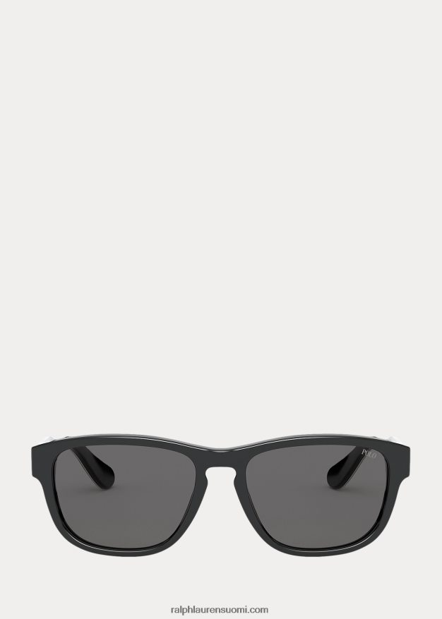 Ralph Lauren miehet tartan collegiate aurinkolasit 0Z24ZR2784 kiiltävä musta tartanilla