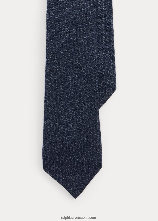 Ralph Lauren miehet chevron kashmir-silkkisolmio 0Z24ZR8952 tummansininen/pölysininen