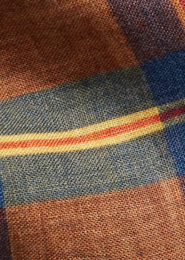 Ralph Lauren miehet käsintehty madrasprintti pellavasolmio 0Z24ZR2230 laivasto/punainen/keltainen/multi