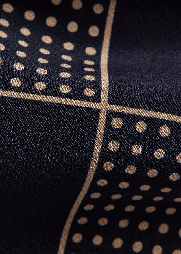 Ralph Lauren miehet käsintehty pin dot-check silkkisolmio 0Z24ZR8833 laivastonsininen/luonnonvalkoinen