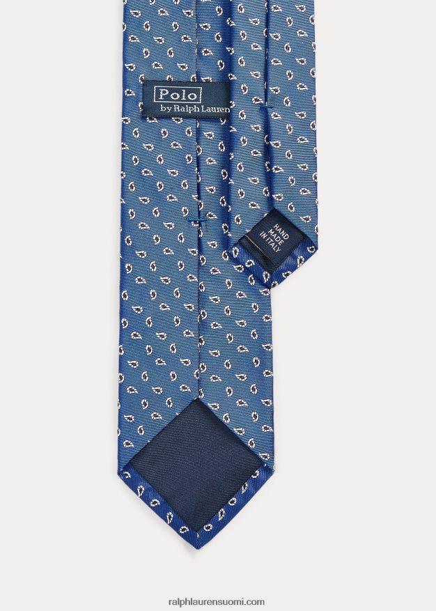 Ralph Lauren miehet mäntykuvioinen silkkisolmio 0Z24ZR2534 sininen