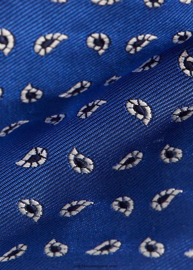 Ralph Lauren miehet mäntykuvioinen silkkisolmio 0Z24ZR2534 sininen