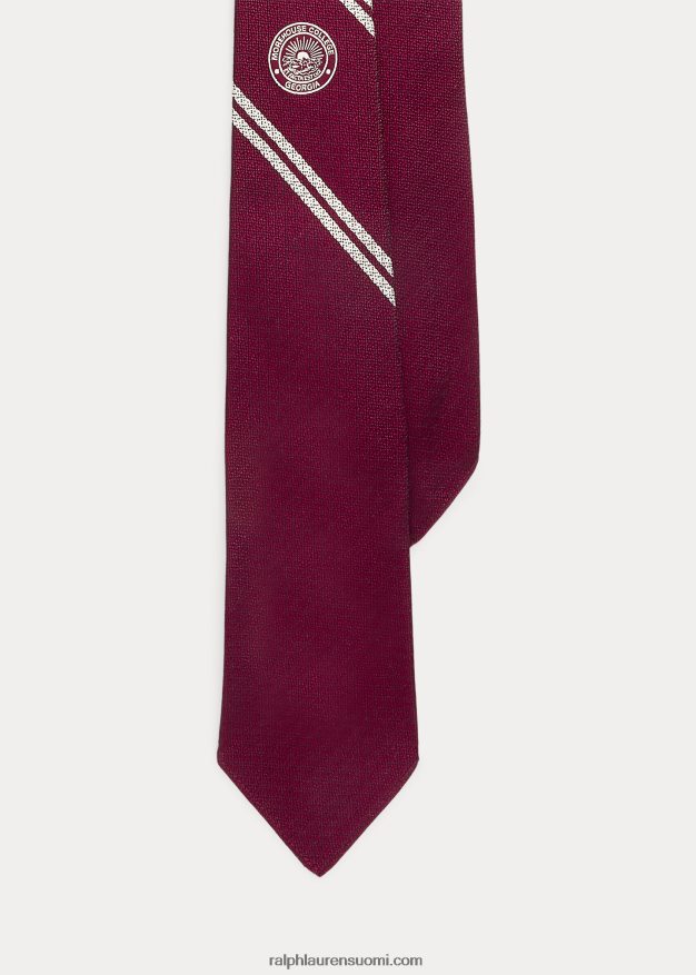 Ralph Lauren miehet morehouse-kokoelman harjasolmio 0Z24ZR2641 kastanjanruskea/valkoinen