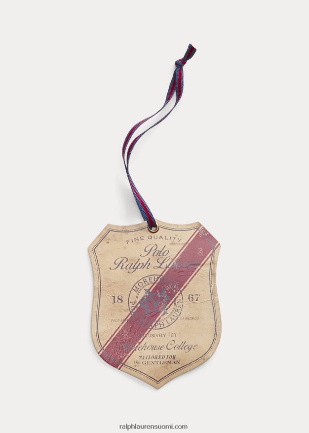 Ralph Lauren miehet morehouse-kokoelman klubisolmio 0Z24ZR2634 kastanjanruskea/valkoinen