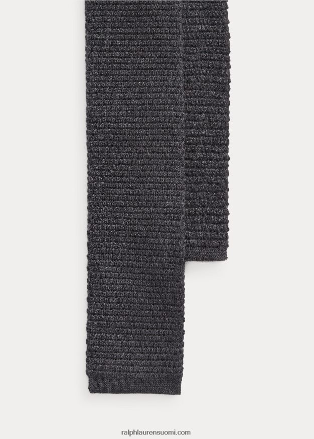 Ralph Lauren miehet neulo villasta solmiota 0Z24ZR2524 harmaa