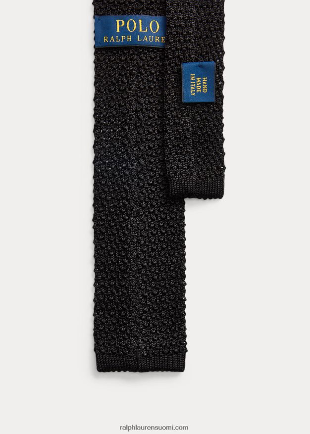 Ralph Lauren miehet neuloa silkkisolmiota 0Z24ZR2244 musta