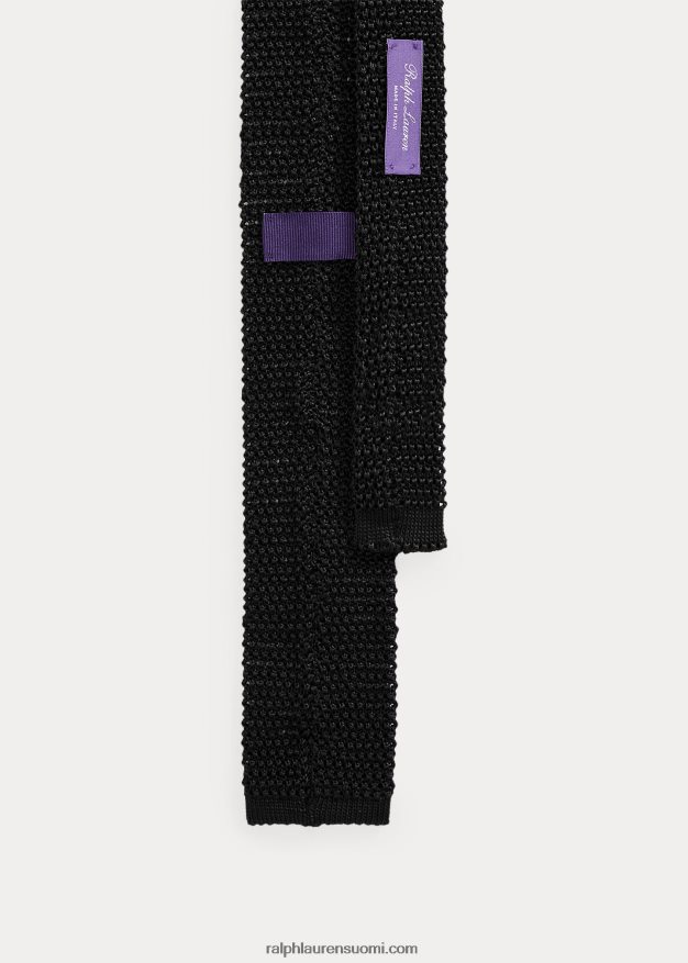 Ralph Lauren miehet neuloa silkkisolmiota 0Z24ZR2688 musta