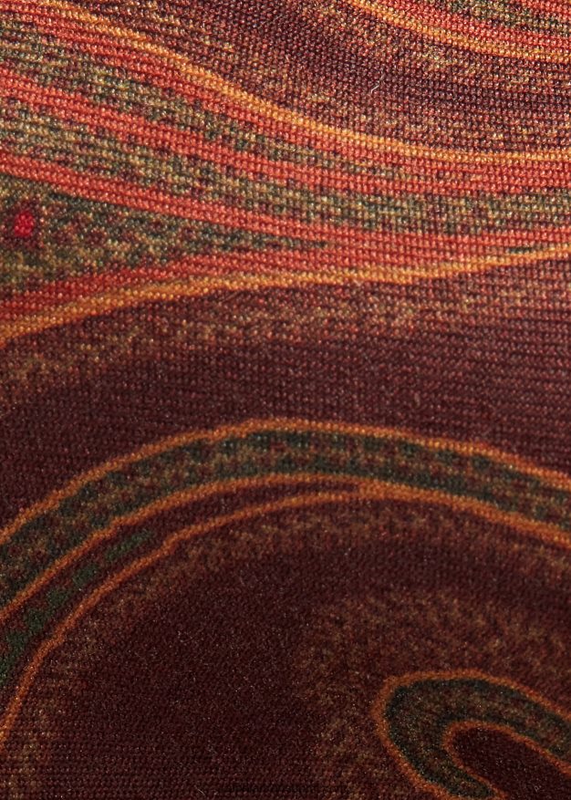 Ralph Lauren miehet paisley silkki kapea solmio 0Z24ZR2761 viiniä